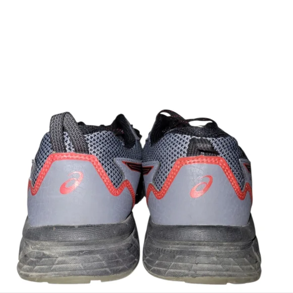 Asics GEL Venture 8 Trail Running shoes, Grey/Red/Black, 101B396, Men's sz 10.5 - Picture 6 of 14